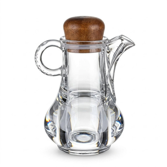 Plastic Oil Dispenser with Wooden Lid